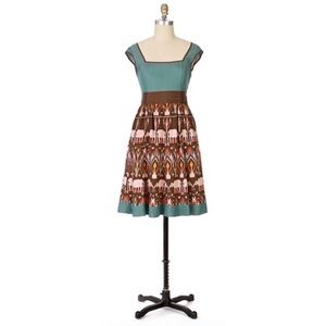 Anthropologie Diodore Elephant March dress, sz. 4